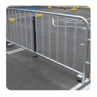 Barrera Removible de Control de Multitudes para Eventos, Valla Temporal, Barrera Peatonal, Valla de Acero para Tráfico