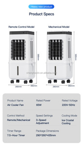 Ventilateur Climatiseur Électrique Intelligent 3 Vitesses Plus Silencieux <span class=keywords><strong>pour</strong></span> <span class=keywords><strong>Chambre</strong></span> avec Télécommande et Fonction Refroidisseur d'Eau - Product Image 2
