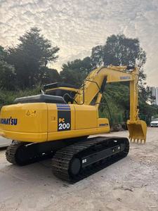 รถขุดตีนตะขาบขนาดกลาง Komatsu PC200 มือสองจากญี่ปุ่นแท้ น้ำหนัก 20 ตัน รถขุดไฮดรอลิก Komatsu PC200 สำหรับงานก่อสร้าง - Product Image 2