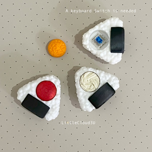 Porte-clés boule de riz imprimé en 3D, jouet anti-stress SDM21, gadget créatif et original, cadeau amusant et unique pour enfants et adultes - Product Image 1