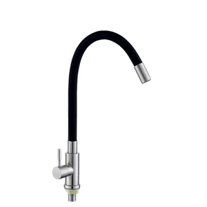 <span class=keywords><strong>Robinet</strong></span> de cuisine en acier inoxydable <span class=keywords><strong>noir</strong></span>, orientable à 360 degrés, pour évier, eau froide uniquement, vente en gros d'usine - Product Image 6