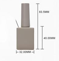 Flacon vide de vernis à ongles en gel de 12 ml, flacon en verre avec logo personnalisé imprimé pour l'emballage de la manucure
