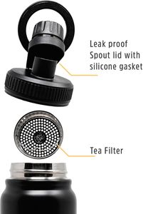 Botella de Agua con Soporte Magnético para iPhone, Botella Deportiva de Acero Inoxidable para Gimnasio, Tapa con Boquilla, Aislada, a Prueba de Fugas, Termo - Product Image 2