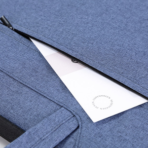 Comix A8166 Maletín portátil, bolsa blanda, bolsa para documentos y reuniones para ordenador portátil de 14 pulgadas, unisex, gris, azul, negro - Product Image 3