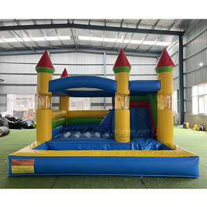 Château <span class=keywords><strong>gonflable</strong></span> commercial personnalisé 15x15 pieds à prix abordable – Achat de châteaux gonflables et ballons gonflables - Product Image 2
