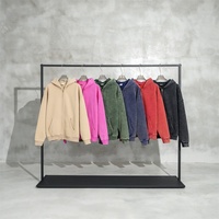 Sweat à capuche zippé vintage délavé pour homme, 400G, molleton épais, coupe oversize, streetwear, vente en gros, logo personnalisé, OEM, ODM