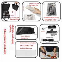 Ensemble de couverts de cuisine 3 pièces, fourchette et couteau, poignées antidérapantes, pour tremor, arthrite, Parkinson, personnes âgées, adaptés à la prise de repas assistée