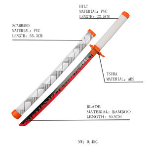 Hot Demon Slayer <span class=keywords><strong>Rengoku</strong></span> Kyoujurou Kidults Jeu de Rôle En Bois Anime Prop Court Mini <span class=keywords><strong>Katana</strong></span> Jouet Épées pour Cosplay Garçons Filles - Product Image 5