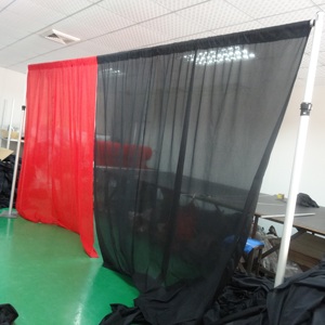 Aluminum double crossbar pipe and drape backdrop stand for wedding party event decor - Product Image 1