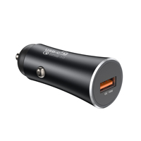 Cargador de Coche USB de 18W QC3.0, Adaptador de Carga Rápida DC12-24V, Cargador de Coche con un Solo Puerto USB-A para Coche, Camioneta, SUV
