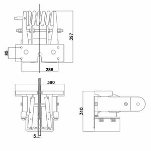 Sistema de Prevención de Caídas para Elevadores de Tipo Progresivo con Elementos de Frenado de Carga por Resorte Helicoidal para la Seguridad de los Elevadores - Product Image 6
