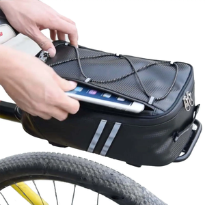 ANMEILU 8L multifuncional Correa desmontable ajuste Universal bolsa de sillín de bicicleta práctica PU impermeable portaequipajes <span class=keywords><strong>maleta</strong></span> - Product Image 1