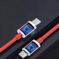 Câble USB Type-C SUPERVOOC 240W 6A Chargeur Rapide 1M Tressé TPE PD pour OnePlus Ace Pro 10R/10T Ordinateur