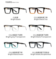 Vente en gros de lunettes de protection contre la lumière bleue classiques, personnalisables, tendance, populaires, style Ins, unisexes, montures de lunettes rapides