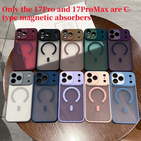 Coque de téléphone magnétique à chargement sans fil pour iPhone 17 Air 17 Pro Max 16E 16 15 14 13 12 11 Pro Max avec protection d'appareil photo
