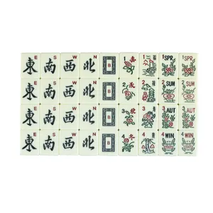 Jeu de mahjong, avec puces et dés, américain, mahjong, vente en gros, 40 pièces