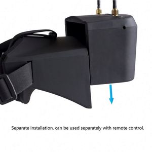 Gafas FPV EV800D con Pantalla <span class=keywords><strong>de</strong></span> 5 Pulgadas y DVR, Transmisor <span class=keywords><strong>de</strong></span> Cámara FPV Analógico <span class=keywords><strong>de</strong></span> 5.8G y 40 Canales con Control Remoto para Drones - Product Image 3