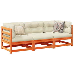 Muebles Modulares para Exteriores, Color Canela, Estructura de Madera de Pino Macizo, Diseño Contemporáneo, Juego de Patio, Suministro al por Mayor - Product Image 1