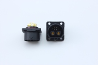 Connecteur DM30 mâle haute tension 2+6 50A IP67 étanche en alliage de cuivre nylon PA66 pour faisceau de câblage de trottinette/moto électrique
