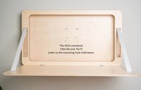 Wandmontierter Holz-Computertisch, Klappbarer Heimstudier-Schreibtisch, Multifunktionaler Wandmontierter Tisch