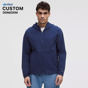 Chaqueta Casual Personalizada para <span class=keywords><strong>Hombre</strong></span>, con Cierre, Estilo Deportivo, Transpirable, Resistente al Viento e Impermeable, para Gimnasio - Product Image 1