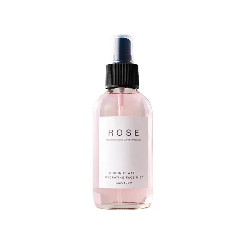 Spray hidratante calmante 100% orgânico para rosto, spray de água rosa pura, névoa facial, hidratante rosa, hidratante, toner facial