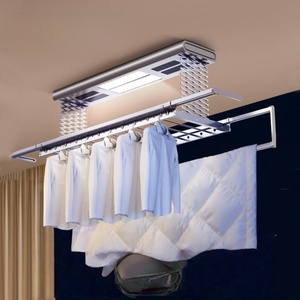 Manufacturer direct sales dual lamp remote control lifting <b>drying</b> disinfection voice controlled intelligent <b>drying</b> <b>rack</b> - Product Image 4