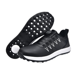 Zapatos de Golf Unisex Blancos con Suela de Goma, Parte Superior de PU, Forro de Malla, Entresuela de EVA, Zapatillas Deportivas Transpirables - Product Image 3