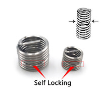 UNC UNF GB24425.3 Self Locking Thread Repair Insert Stainless Steel 304 316 Locking Heli-coil Helical Wire Thread Inserts