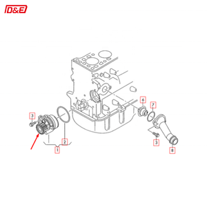 ปั๊มน้ำเครื่องยนต์ใหม่ OEM 06B121011 อลูมิเนียมอัลลอยคุณภาพสูงสำหรับอะไหล่รถยนต์ออดี้ 3.0 TFSI A6L - Product Image 6