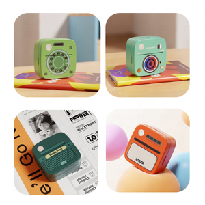 طابعة جيب صغيرة للصقائق، طابعة لاسلكية صغيرة محمولة للصاقات بدون حبر للهواتف بنظام تشغيل iOS وAndroid، تطبيق الصور DIY Note MemoGift - Product Image 3