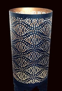 Lanterne décorative en métal découpé, porte-bougie votive en fer fait main, résistante à la chaleur, pour la maison et les mariages - Product Image 3