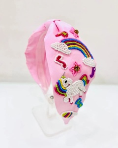 Trendy Handmade <b>Beaded</b> <b>Headband</b> With Colorful Design For Women Girls Fashion Hair Lightweight Comfortable For Daily Wear - Product Image 2