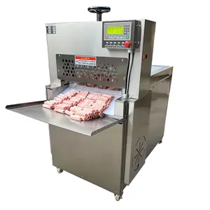 HBT Stainless steel automatic meat slicer frozen mutton beef roll cutting machine bacon Mutton