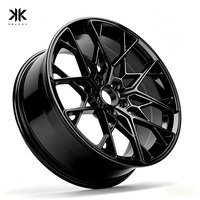 Nouvelles Jantes en Alliage Forgé KLD à Cinq Branches Noires 17-22" Multi-PCD, Prise en Charge OEM/ODM avec Garantie de 5 Ans pour Voitures Allemandes