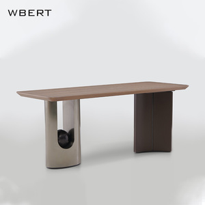 WBERT Table à manger italienne de luxe minimale personnalisable Modern Nordic Home Design Creative Wooden Tea Restaurant Table Kitchen - Product Image 2