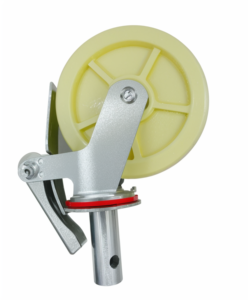 Hochwertige 700kg schwere 8-Zoll-<span class=keywords><strong>6</strong></span>-Zoll-Nylon-Gummigerüst Abschließbares Rad Polyurethan-Lenk rollen für Gerüste - Product Image 3