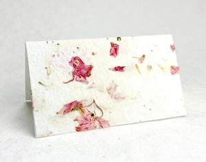 Impresión de tarjetas de felicitación en blanco floral, superficie sin recubrimiento, mensaje de agradecimiento, suministros para Club, etiquetas de regalo, papel personalizado de alta calidad - Product Image 1