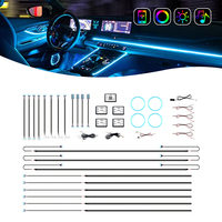 Luz Ambiental para Auto Ultra Brillante a Todo Color, Control Inteligente por Aplicación, Tira de Luz RGB Profesional para Interiores, Herramienta Multiescena