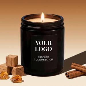 Vela de Cera de Soja Perfumada con Logotipo Personalizado de Lujo, Acabado Metálico Plateado, para Promoción de Marca, Venta al Por Mayor, Etiqueta Privada, Set Premium - Product Image 1