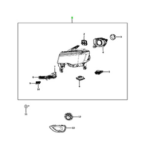 Conjunto de Faros Delanteros para Jeep Grand Cherokee 68266651AE 68266650AE con Fuente de Luz LED - Product Image 4
