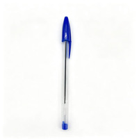 Stylo bille HBC élégant et minimaliste noir, bleu, rouge, personnalisé, couleur unie, à clic, pour l'école, le bureau et le quotidien
