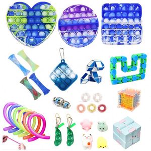 Kit de Fidget para la Concentración con TDAH, Juego de Herramientas 8 en 1 que Incluye Spinner Cube y Pop Tube para Niños y Adultos, Alivio del Estrés, Servicio Personalizado OEM - Product Image 2