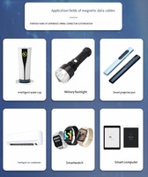 Conector pin Pogo magnético personalizable Cable de carga USB magnético macho hembra codo de 10mm de diámetro