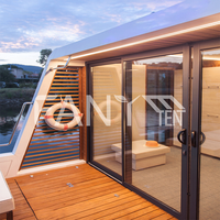 Fanye maison moderne bateaux fabricant bas prix conteneur base à énergie solaire maison-bateau en aluminium