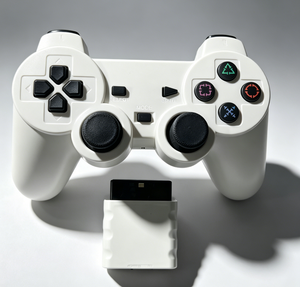 คอนโทรลเลอร์เกมไร้สาย 2.4G PS2 ปุ่มลายเกล็ดหิมะโปร่งใส คอนโทรลเลอร์สั่นสะเทือนคู่ คอนโทรลเลอร์เกม P2 ขายส่งจากโรงงาน - Product Image 5