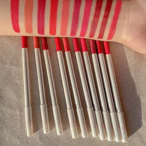 Crayons à lèvres 2 en 1, crayons à lèvres <span class=keywords><strong>et</strong></span> <span class=keywords><strong>rouge</strong></span> à lèvres, imperméables, 10 couleurs, brun crème, vente en gros, marque privée - Product Image 1