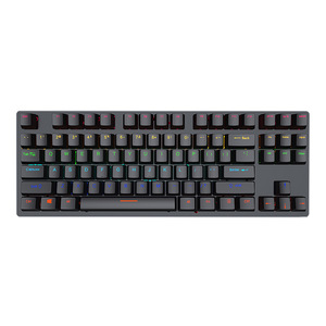 Venta caliente 87-Key <span class=keywords><strong>RGB</strong></span> Iluminado Teclado mecánico con cable Moldeado por inyección Keycap para Office ESports Green Axis Keyboard - Product Image 6