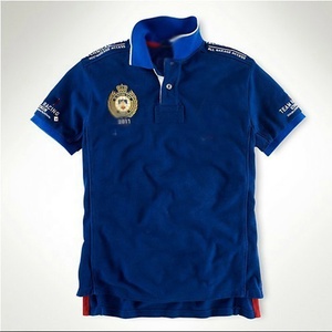 Camisas Polo para Hombre al por Mayor, 100% Algodón, Bordado 3D, Estilo Casual, Colorblock, Diseño Multipanel, Patrón Sólido, Camisa Polo de Carreras - Product Image 3