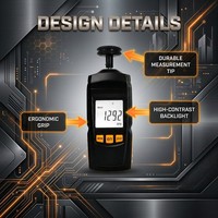 Tachometer Digital Tipe Kontak GM8906 2.5-99999 RPM Alat Pengukur Kecepatan Motor Otomotif & Industri Cina